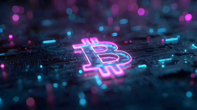 Futuristic Fintech and Digital Banking Interface