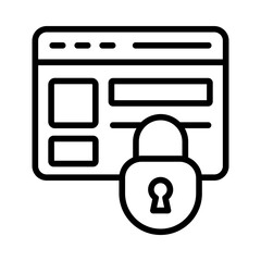 Obraz premium Secured Website