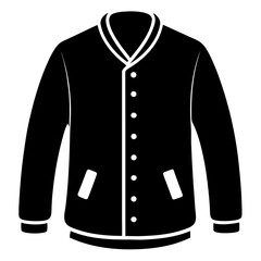 Cardigan Sweater Black Silhouette