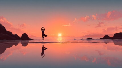 Yoga Session at Sunrise