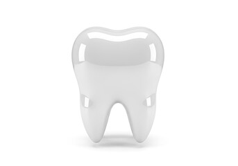 Realistic 3D Render of a Healthy Human Tooth on White Background dental dentistry