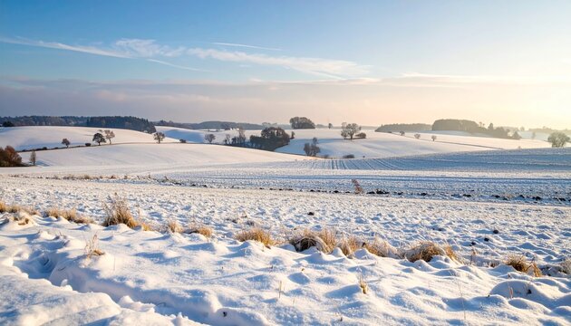 Snowy winter landscape