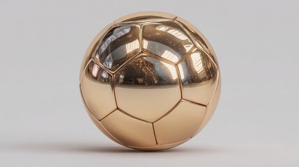 Naklejka premium Golden Soccer Ball