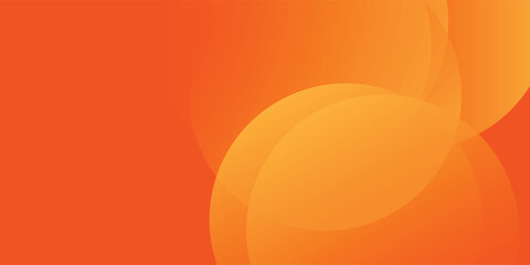 Abstract orange background with circles. futuristic geometric background eps10