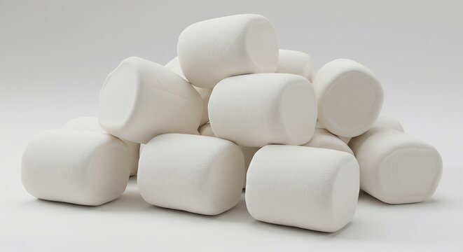 Champs moelleux blancs brillants lumi�re douce pile gourmande. AI Generated