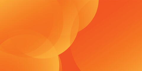 Abstract orange background with circles. futuristic geometric background eps10