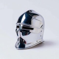 Fototapeta premium Polished metal medieval helmet