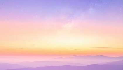 Fototapeta premium Pastel Dream - Ethereal Sunrise Over a Sea of Clouds.