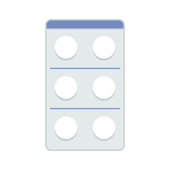 シンプルな薬（錠剤シート） のアイコン