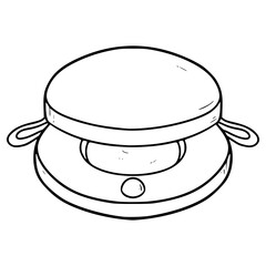 castanet illustration hand drawn outline vector