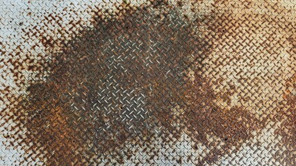 rusty iron motif with irregular pattern. background and texture