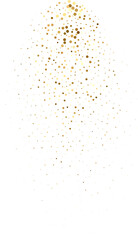 Gold glitter. Golden sparkle confetti. Shiny glittering dust.
