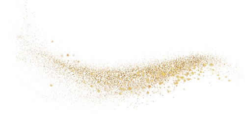 Gold glitter. Golden sparkle confetti. Shiny glittering dust.
