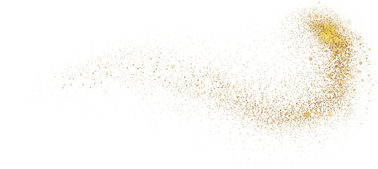 Abstract Shiny Gold Glitter design element. Golden Shimmer Splash. New Year, Merry Christmas, Birthday greeting card and invitation Design Element. Luxury Sparkle Background design