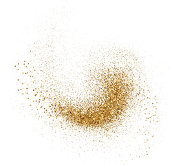 Abstract Shiny Gold Glitter design element. Golden Shimmer Splash. New Year, Merry Christmas, Birthday greeting card and invitation Design Element. Luxury Sparkle Background design