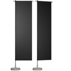 Vertical banner flag