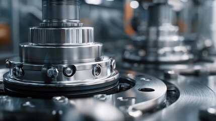 close up of an industrial machine