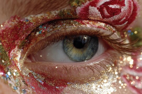 The Blooming Eye, blossom mack up. Generative AI - Powered by Adobe