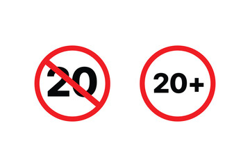 20 plus icon template set design