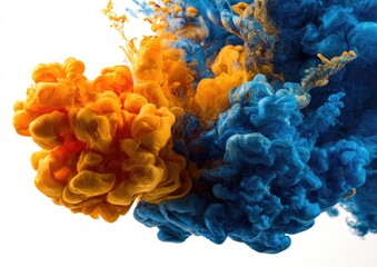 Fototapeta premium Abstract ink explosion, vibrant colors