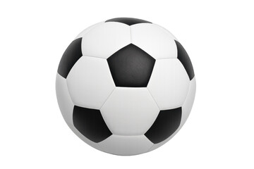 Obraz premium Classic soccer ball rotating on transparent background