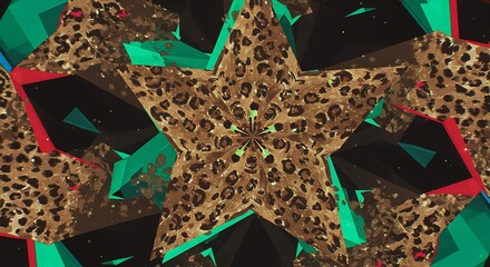 Leopard Starburst Kaleidoscope