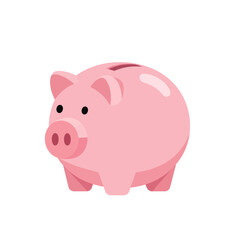 Pink Piggy Bank with Coin Slot for Savings