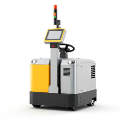 Automated Guided Vehicle (AGV) isolated on white background