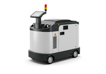 Automated Guided Vehicle (AGV) isolated on white background