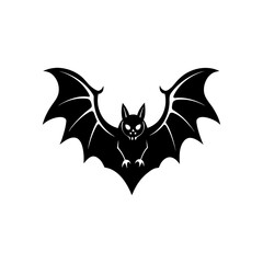 bat flying  spooky vector design  
