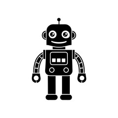 robot friendly  futuristic vector illustration  