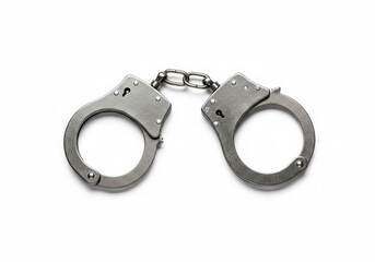 Handcuffs isolated on white background