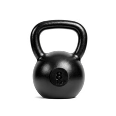 Kettlebell 8 kilograms isolated on white background