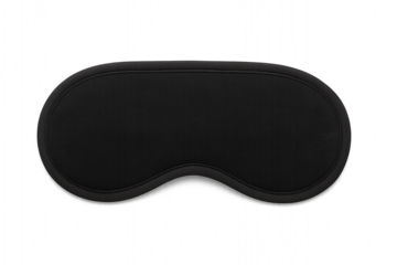 Black Sleep Mask – Isolated PNG (Transparent Background)