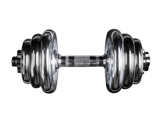 Naklejka premium Top-Down Flat Lay of Decorative Crystal Dumbbell, Isolated PNG 