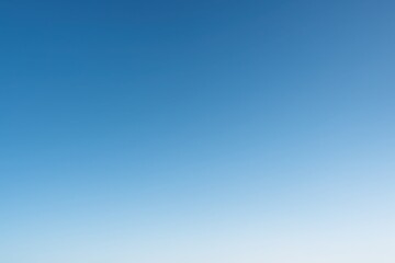 Pristine clear sky gradient with natural blue tones creating serene atmospheric backgrounds