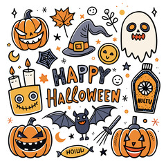 halloween background with pumpkin