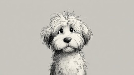 cute doodle dog wallpaper