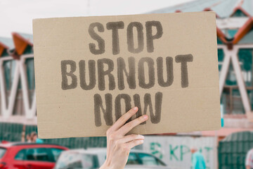 "Stop Burnout Now" — urgent call for change. UNITY. SOLIDARITY. BALANCE. WELLNESS. RESISTANCE. COMMUNITY. JUSTICE.
