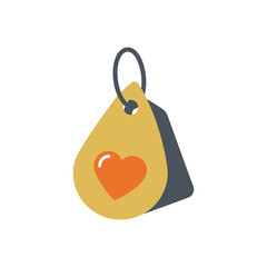 Heart Tag: Symbol of Love and Affection.