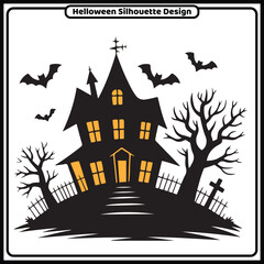 Helloween Silhouette Design and Template