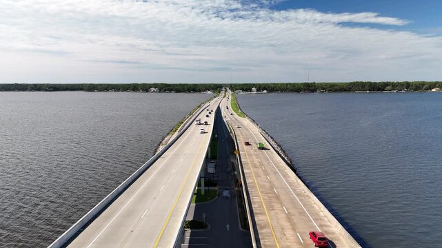 Aerial Drone Footage of Pilcher Park, Santa Rosa Beach, Florida