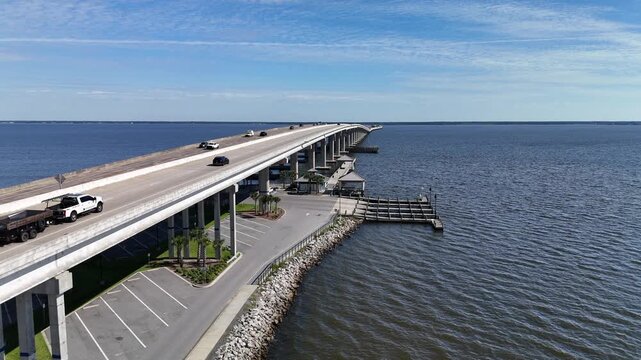 Aerial Drone Footage of Pilcher Park, Santa Rosa Beach, Florida