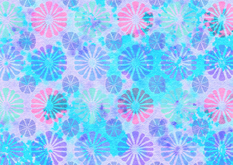 Floral watercolor background