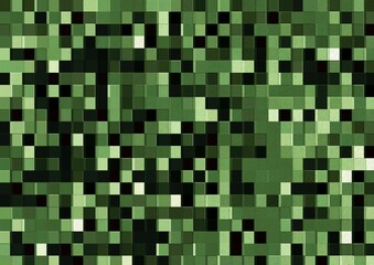 green mosaic background