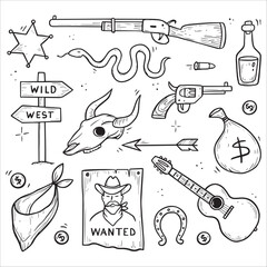 Wild West Doodle Collection