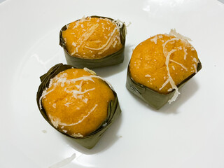 Traditional Thai Toddy Palm Cake Dessert