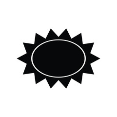 Sun Symbol Vector Graphic Design