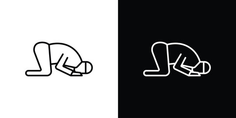 Sujud icon design elements pack. Vector symbols for UI Designs