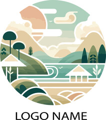 Naklejka premium Hue vietnam logo vector white background .